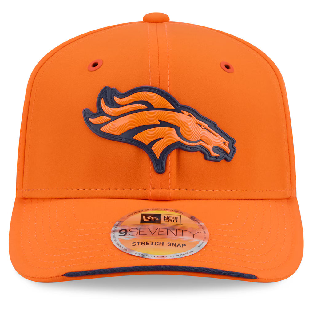 Denver Broncos NFL New Era Men Orange 9Seventy 2026 Sideline Stretch Snapback product image 4, provided for visual reference