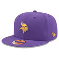 Minnesota Vikings NFL New Era Men Purple 9Fifty 2026 Sideline Snapback product image 1, provided for visual reference and