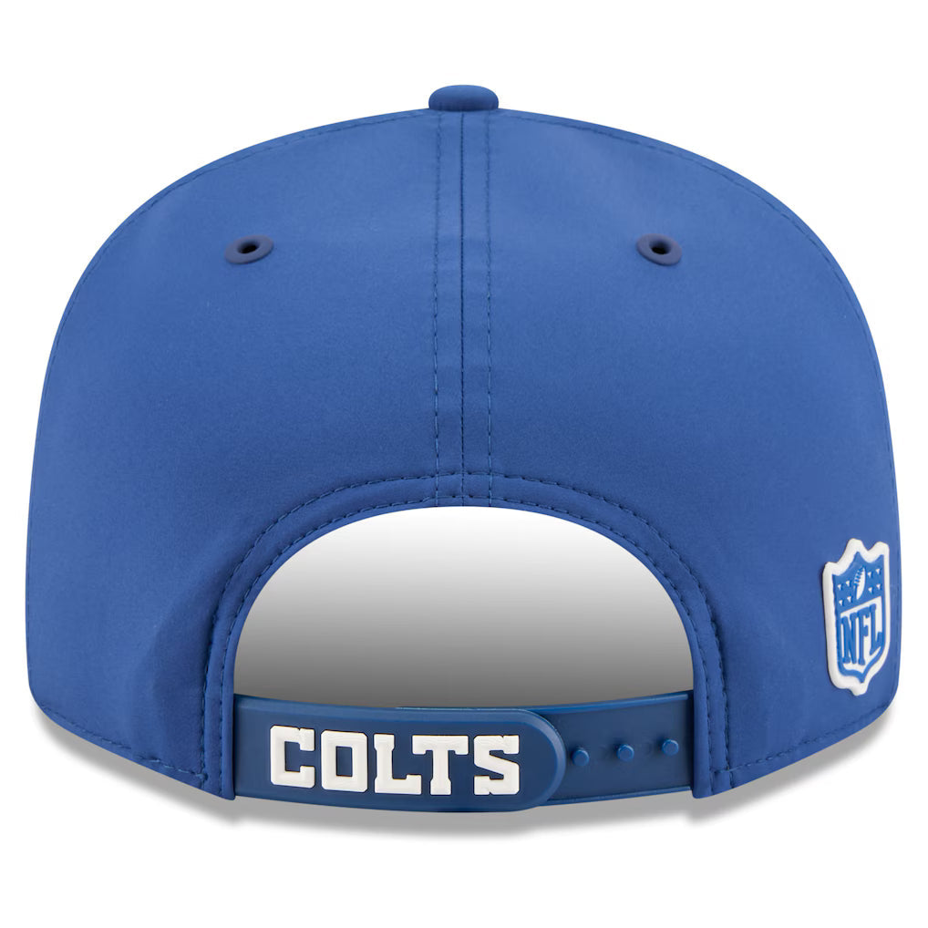 Indianapolis Colts NFL New Era Men Royal 9Fifty 2026 Sideline Snapback product image 2, provided for visual reference and