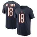 Caleb Williams Chicago Bears Nike Men Name & Number T-Shirt product image 1, provided for visual reference and product