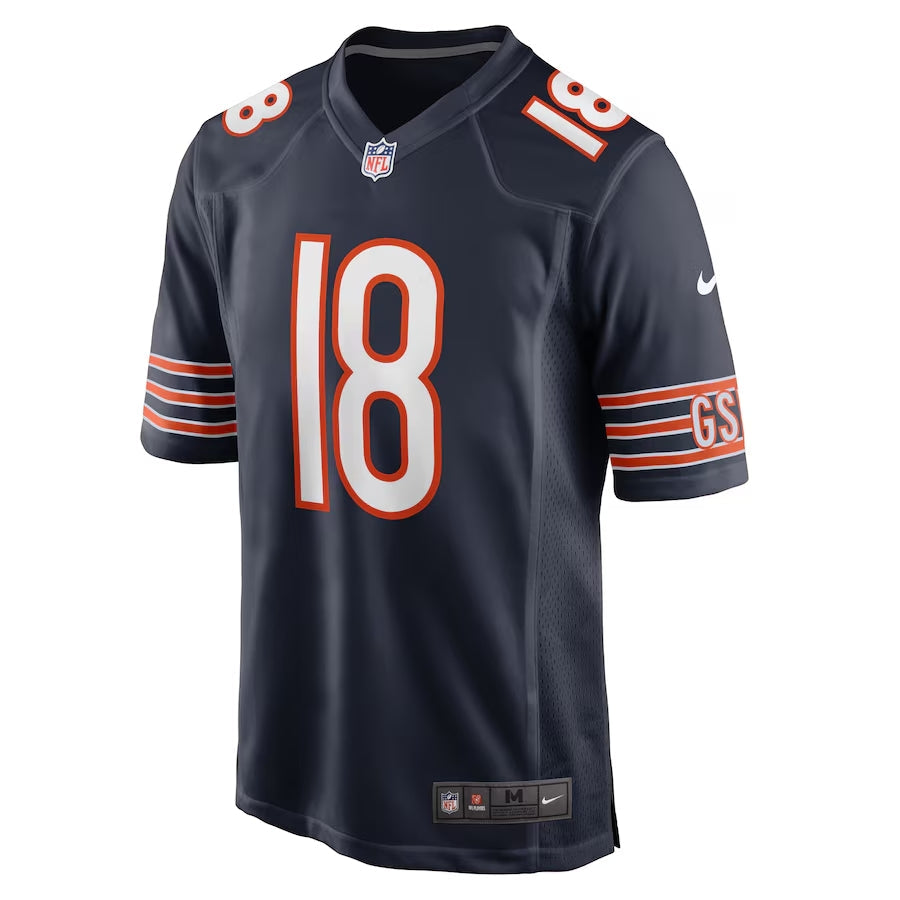 Caleb Williams Chicago Bears Nike Men Navy Game Replica Jersey product image 2, provided for visual reference and product