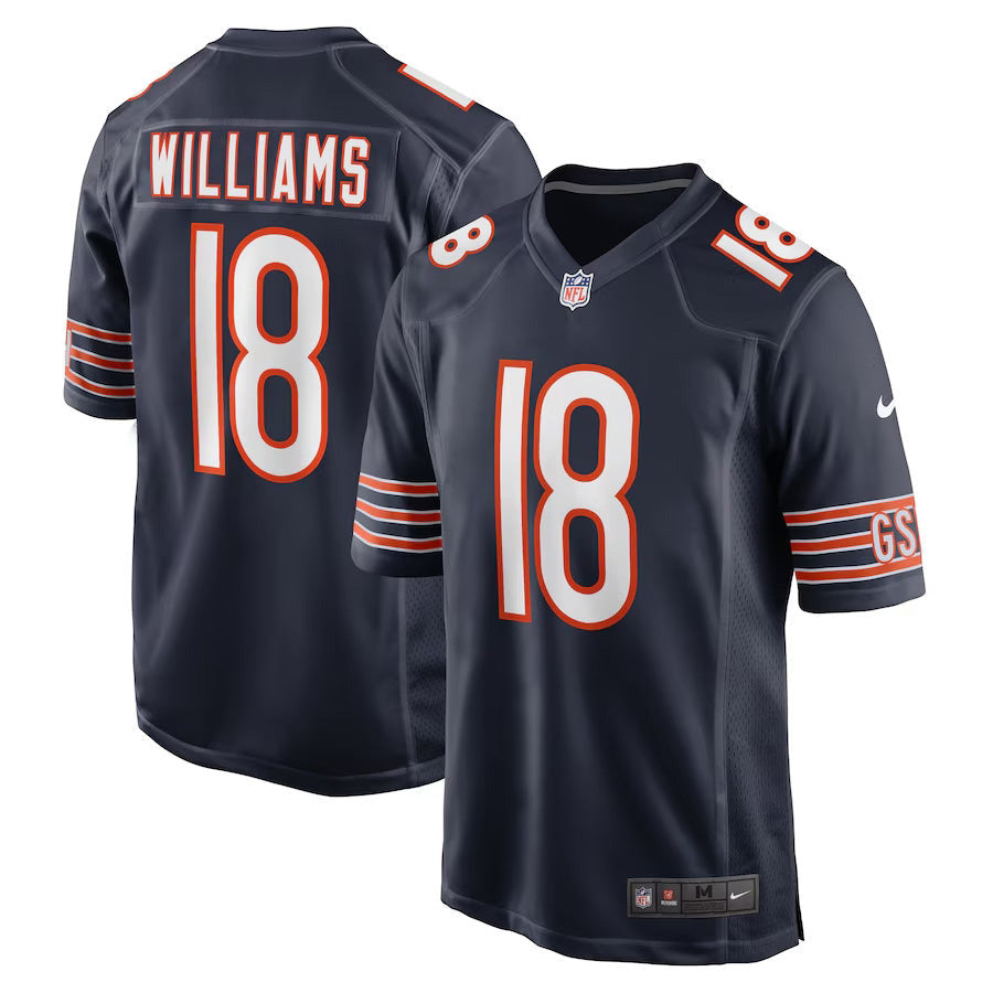 Caleb Williams Chicago Bears Nike Men Navy Game Replica Jersey product image 1, provided for visual reference and product