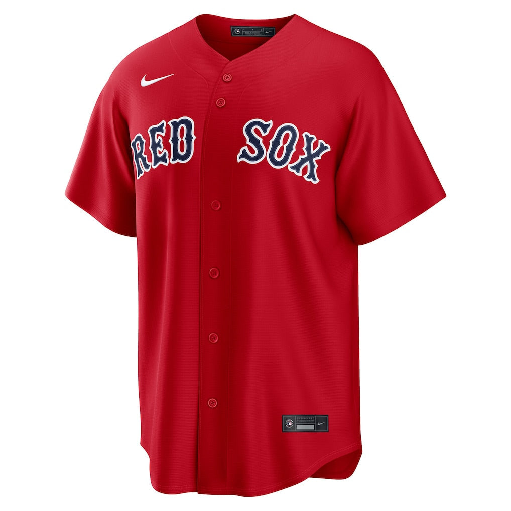 Boston Red Sox MLB Nike Men Red Alternate Replica Jersey product image 1, provided for visual reference and product detail