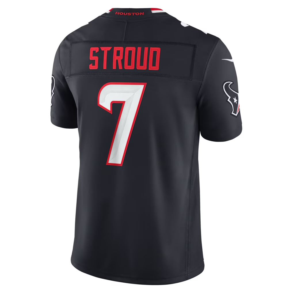 C.J. Stroud Houston Texans NFL Nike Men Pitch Blue Vapor F.U.S.E. Limited Player Sewn Jersey product image 1, provided for