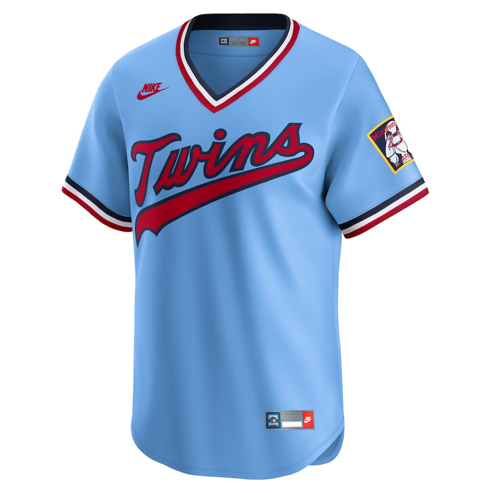 Minnesota Twins MLB Nike Men Light Blue Cooperstown Collection Limited Jersey product image 1, provided for visual reference