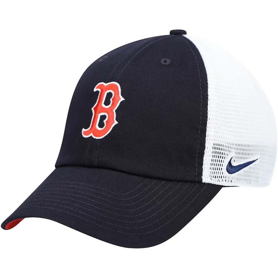 Boston Red Sox MLB Nike Men Navy Heritage 86 Trucker Adjustable Hat product image 1, provided for visual reference and