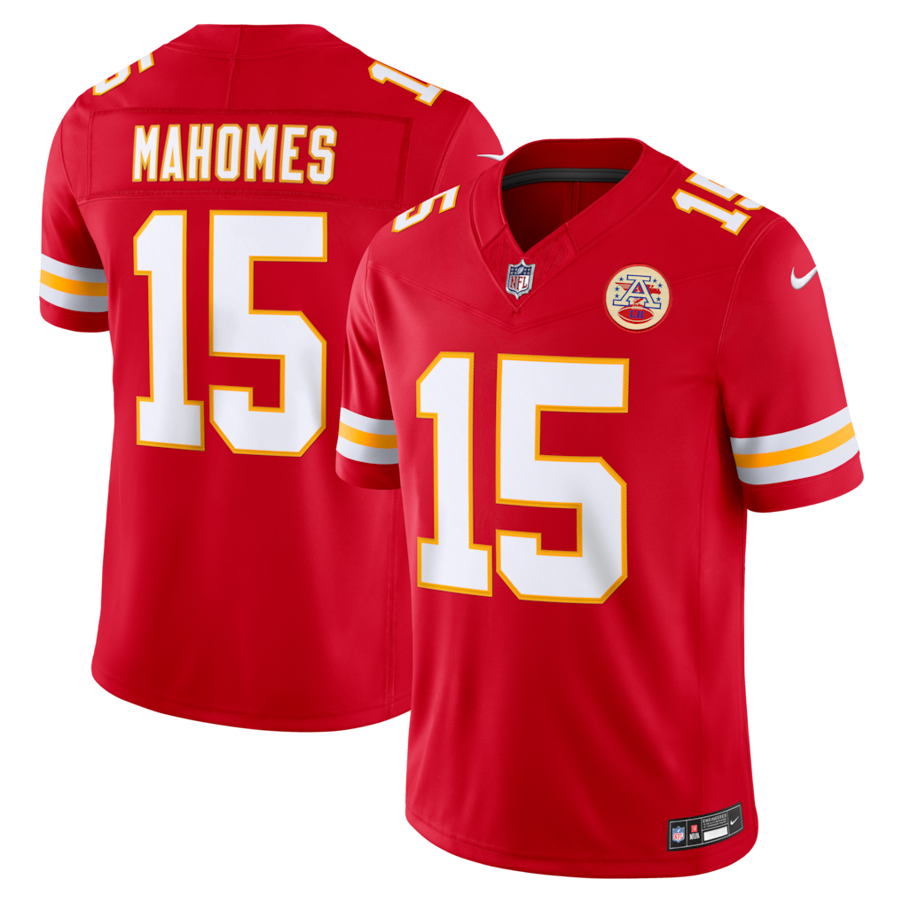 Patrick Mahomes Kansas City NFL Nike Men Red Vapor F.U.S.E. Limited Player Sewn Jersey product image 3, provided for visual