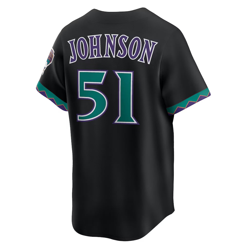 Randy Johnson Arizona Diamondbacks MLB Nike Men Black Cooperstown Limited Player Jersey product image 1, provided for visual
