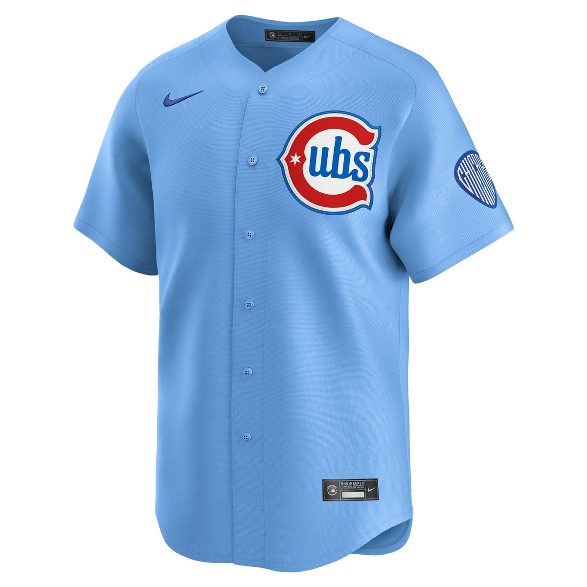 Chicago Cubs Nike Men Baby Blue 2nd Alternate Limited Jersey product image 2, provided for visual reference and product