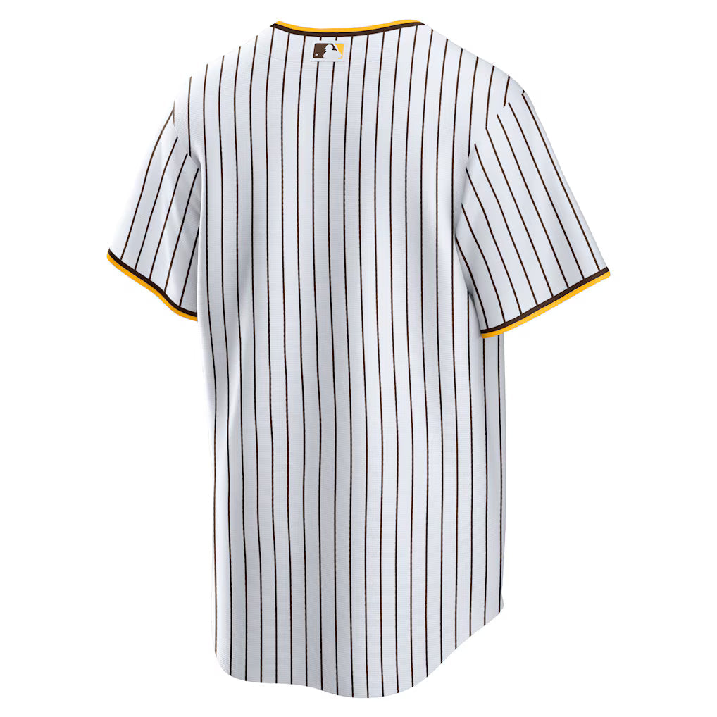 San Diego Padres MLB Nike Men White Home Replica Jersey product image 2, provided for visual reference and product detail