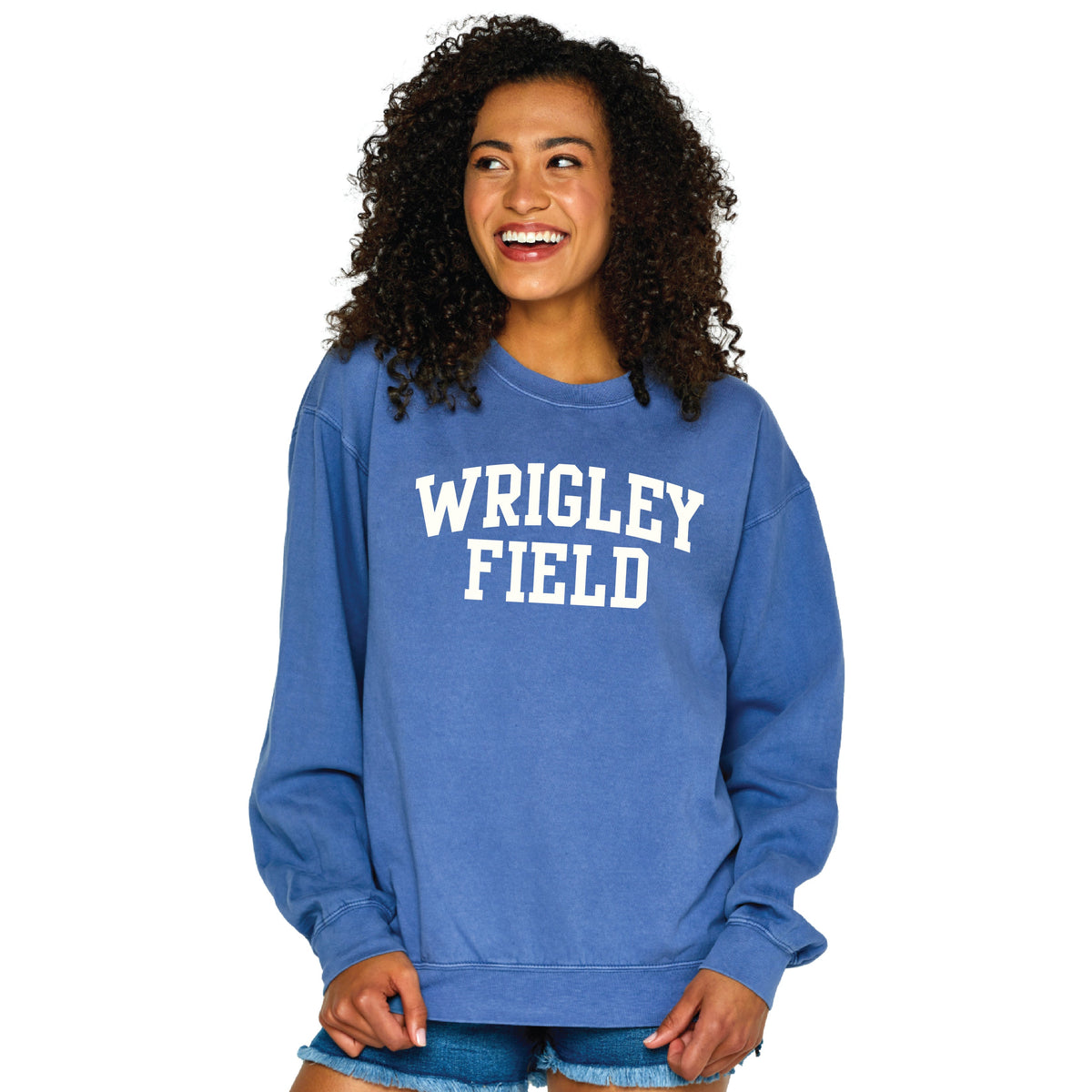 Wrigley Field Women Perl Crewneck Sweatshirt product image 1, provided for visual reference and product detail review