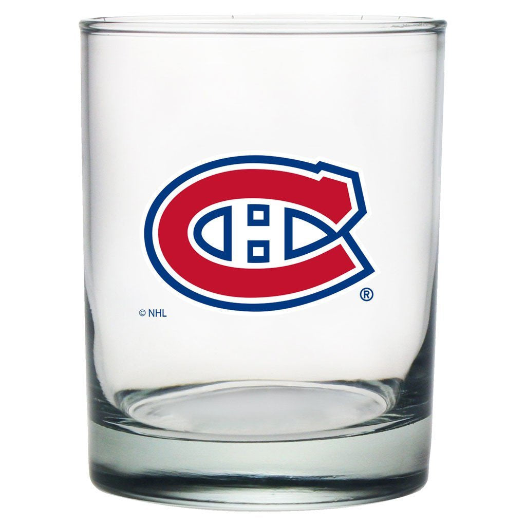 Montreal Canadiens NHL 13.5oz Rocks Glass product image 1, provided for visual reference and product detail review