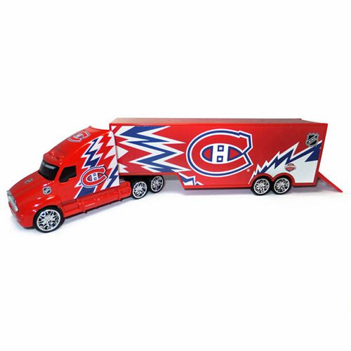 Montreal Canadiens NHL Top Dog 1:64 Transport Truck Car Carrier product image 1, provided for visual reference and product