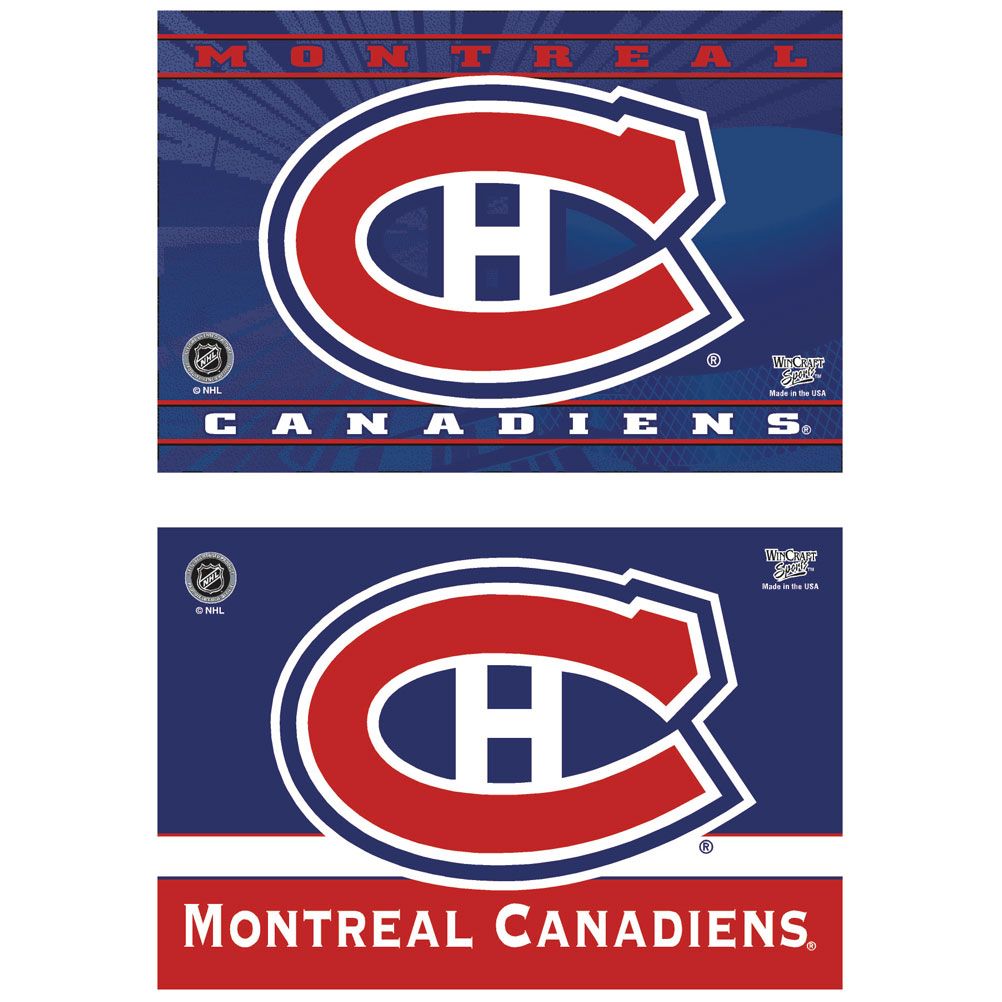 Montreal Canadiens NHL WinCraft 2 Pack 2"x3" Rectangle Team Magnet product image 1, provided for visual reference and