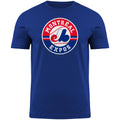 Montreal Expos MLB Bulletin Men Royal Blue 1992 Logo T-Shirt product image 1, provided for visual reference and product