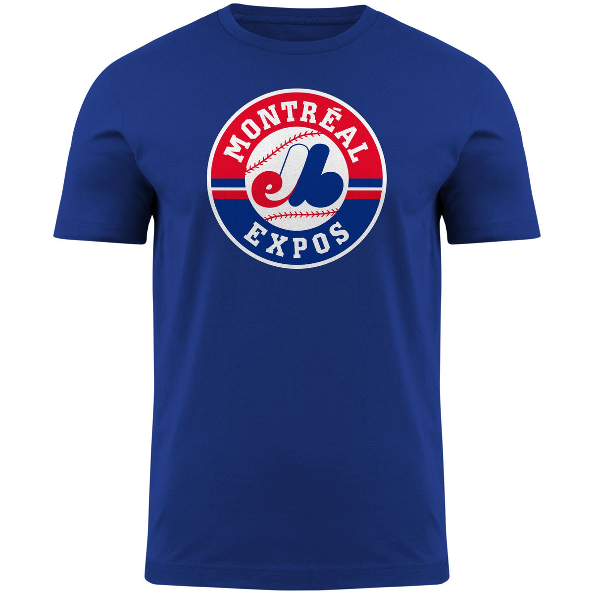 Montreal Expos MLB Bulletin Men Royal Blue 1992 Logo T-Shirt product image 1, provided for visual reference and product