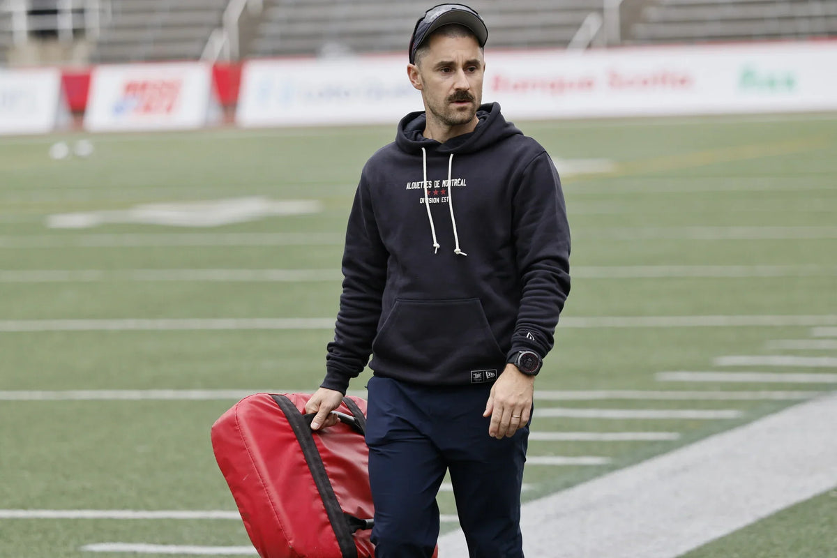 Montreal Alouettes CFL New Era Men Navy 2026 Turf Traditions Pullover Sweater Hoodie product image 4, provided for visual