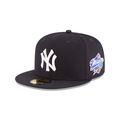 New York Yankees MLB New Era Men Navy 59Fifty 1998 World Series Fitted Hat product image 1, provided for visual reference
