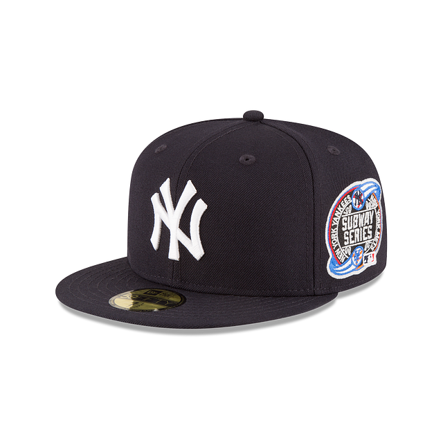 New York Yankees MLB New Era Men Navy 59Fifty 2000 Subway Series Fitted Hat product image 1, provided for visual reference