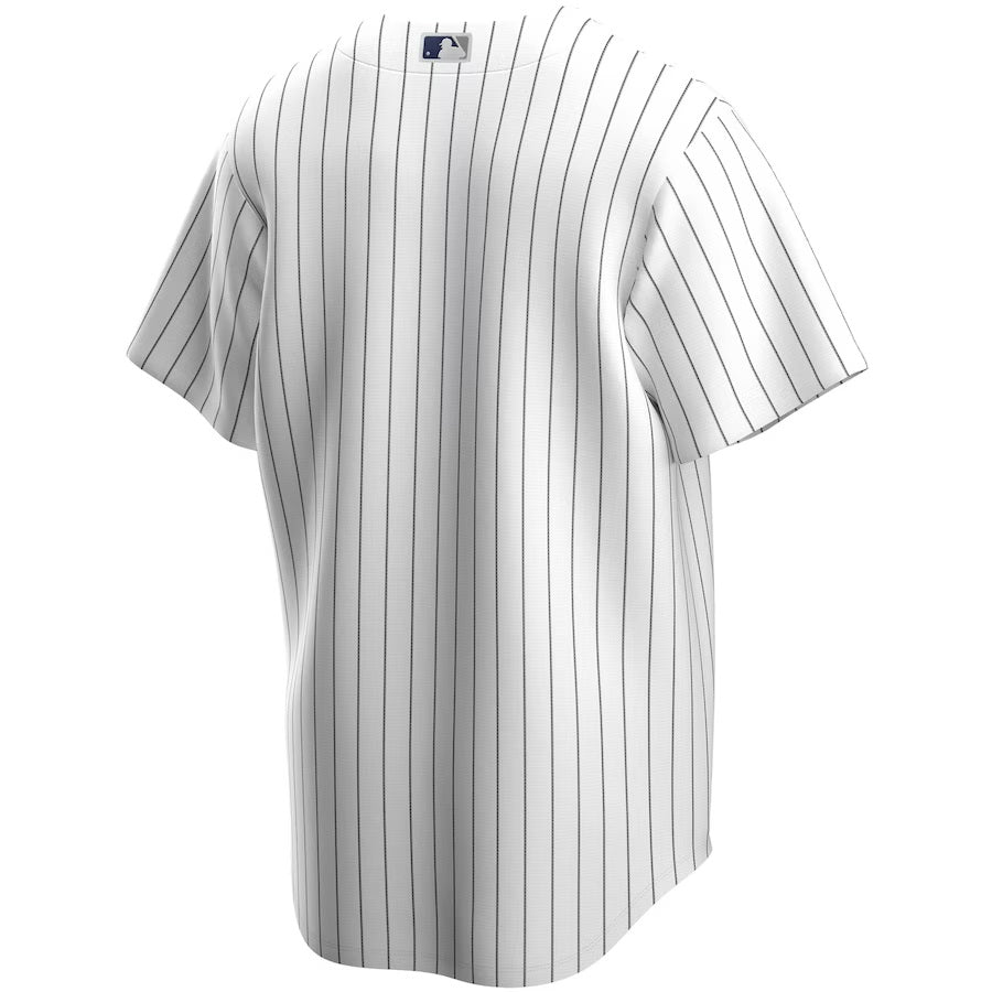 New York Yankees MLB Nike Men White Replica Jersey product image 2, provided for visual reference and product detail review