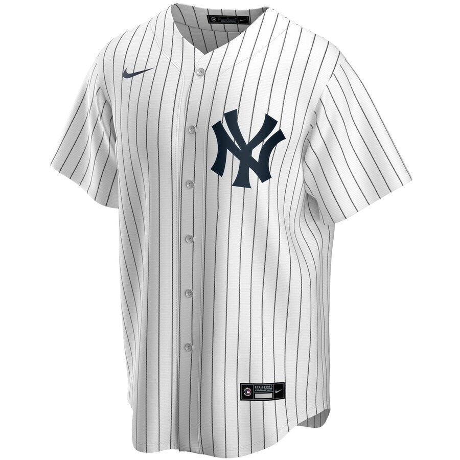 New York Yankees MLB Nike Men White Replica Jersey product image 1, provided for visual reference and product detail review