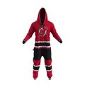 New Jersey Devils NHL Hockey Sockey Men Red Team Uniform Onesie product image 1, provided for visual reference and product