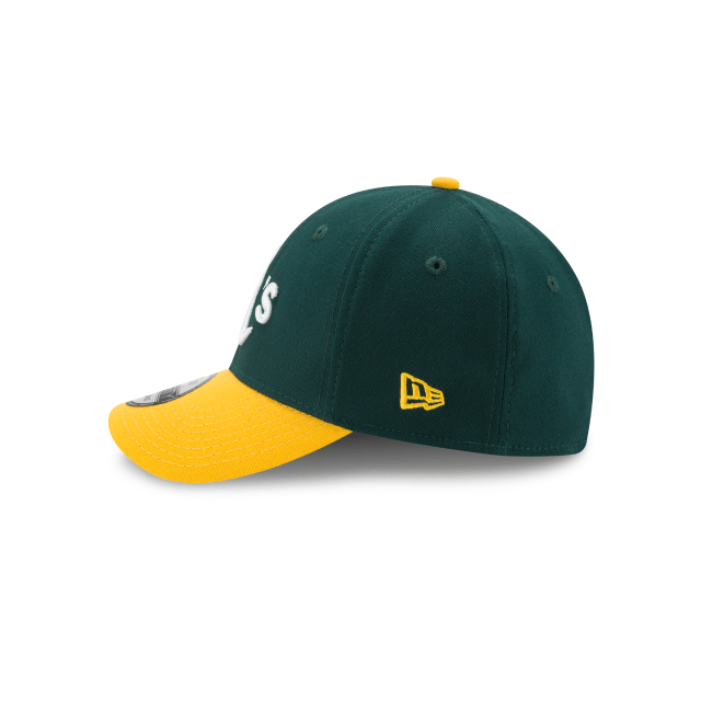Oakland Athletics MLB New Era Men Green/Yellow 39Thirty Team Classic Stretch Fit Hat product image 5, provided for visual