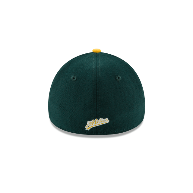 Oakland Athletics MLB New Era Men Green/Yellow 39Thirty Team Classic Stretch Fit Hat product image 2, provided for visual