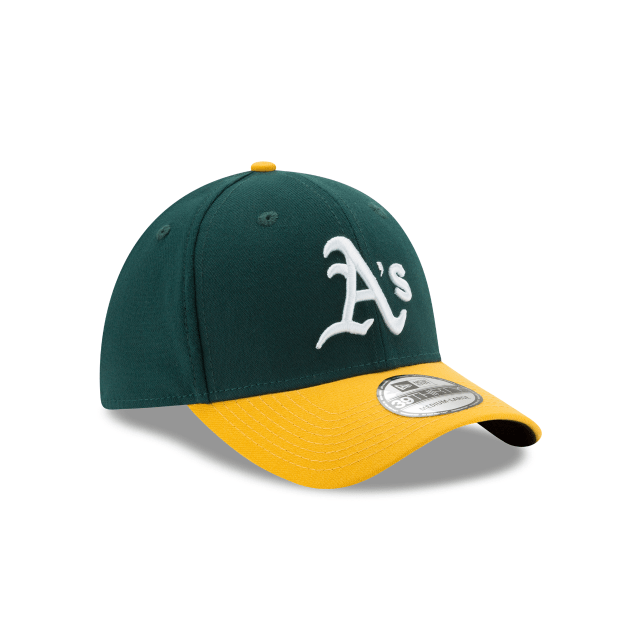 Oakland Athletics MLB New Era Men Green/Yellow 39Thirty Team Classic Stretch Fit Hat product image 3, provided for visual