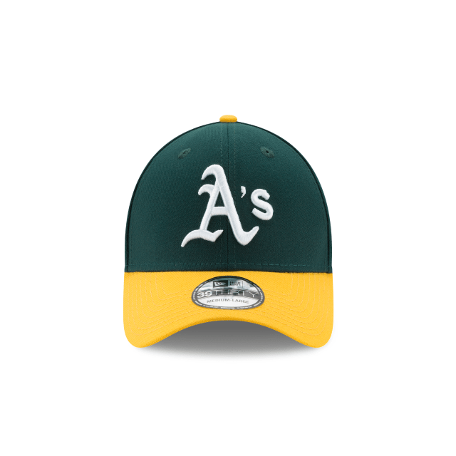 Oakland Athletics MLB New Era Men Green/Yellow 39Thirty Team Classic Stretch Fit Hat product image 4, provided for visual