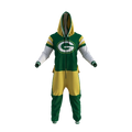 Green Bay Packers NFL Hockey Sockey Men Green Team Uniform Onesie product image 1, provided for visual reference and product