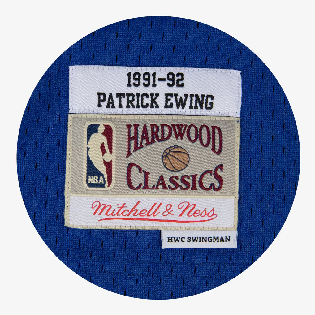 Patrick Ewing New York Knicks NBA Mitchell & Ness Men Royal Blue 1991-92 Hardwood Classics Swingman Jersey product image 3,