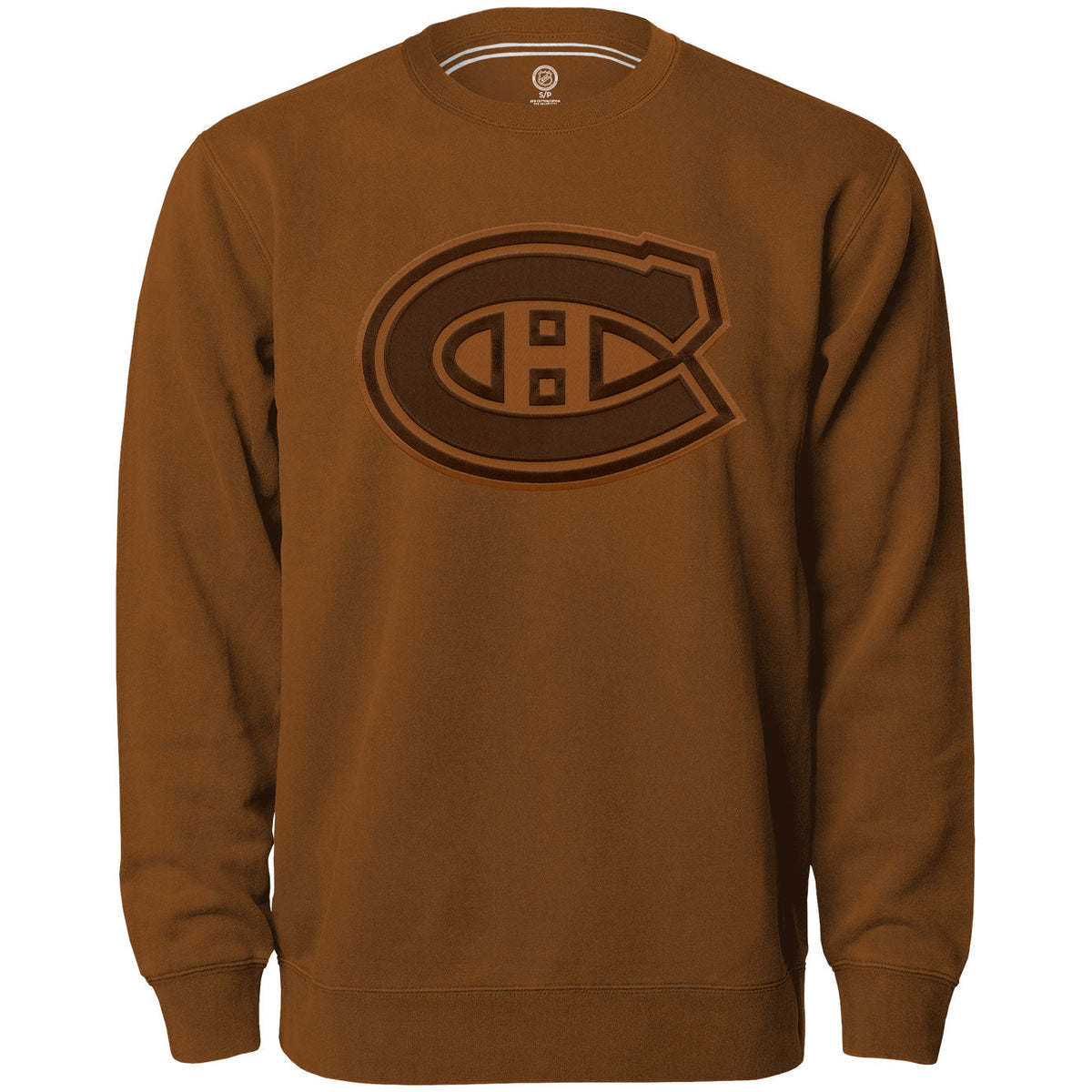 Montreal Canadiens NHL Bulletin Men Dune Twill Tonal Logo Express Crew Sweater product image 1, provided for visual