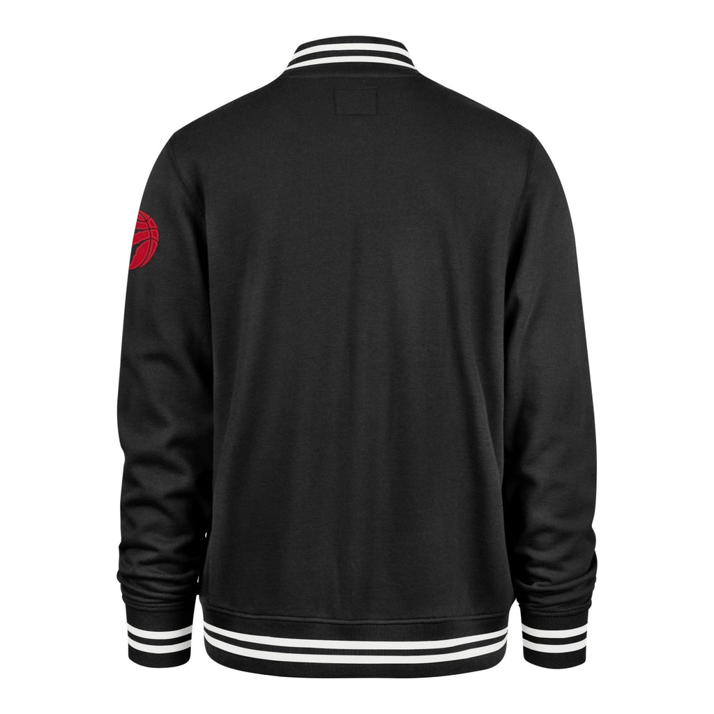 Toronto Raptors NBA 47 Brand Men’s Black Wax Pack Pro Camden Track Jacket product image 2, provided for visual reference and