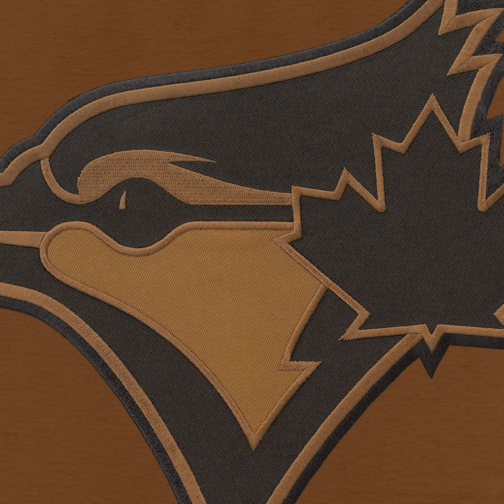 Toronto Blue Jays MLB Bulletin Men Dune Twill Tonal Logo Express Crew Sweater product image 2, provided for visual reference