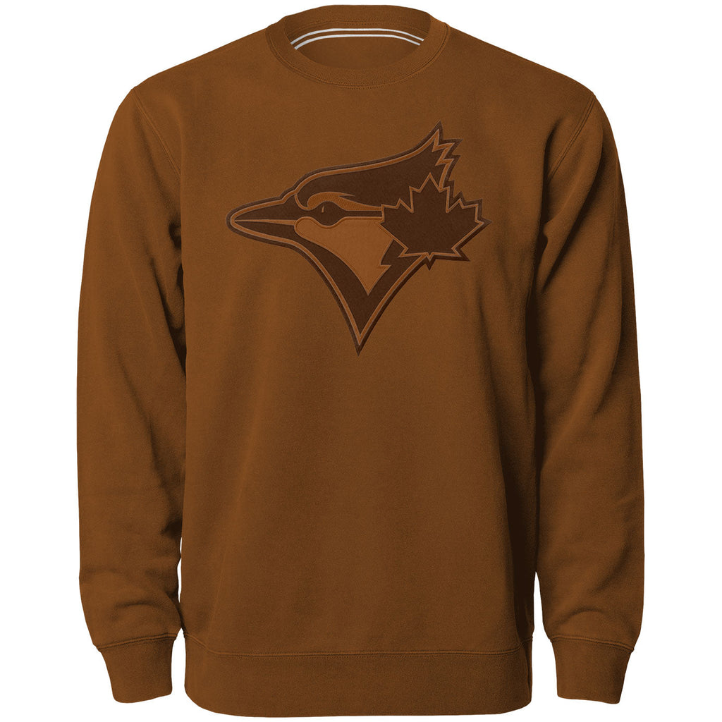 Toronto Blue Jays MLB Bulletin Men Dune Twill Tonal Logo Express Crew Sweater product image 1, provided for visual reference