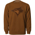 Toronto Blue Jays MLB Bulletin Men Dune Twill Tonal Logo Express Crew Sweater product image 1, provided for visual reference