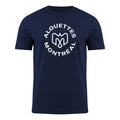 Montreal Alouettes CFL Bulletin Men Navy Basic Logo T-Shirt product image 1, provided for visual reference and product