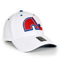 Quebec Nordiques NHL American Needle Men White Vintage E-Boss Stretch Fit Hat product image 1, provided for visual reference