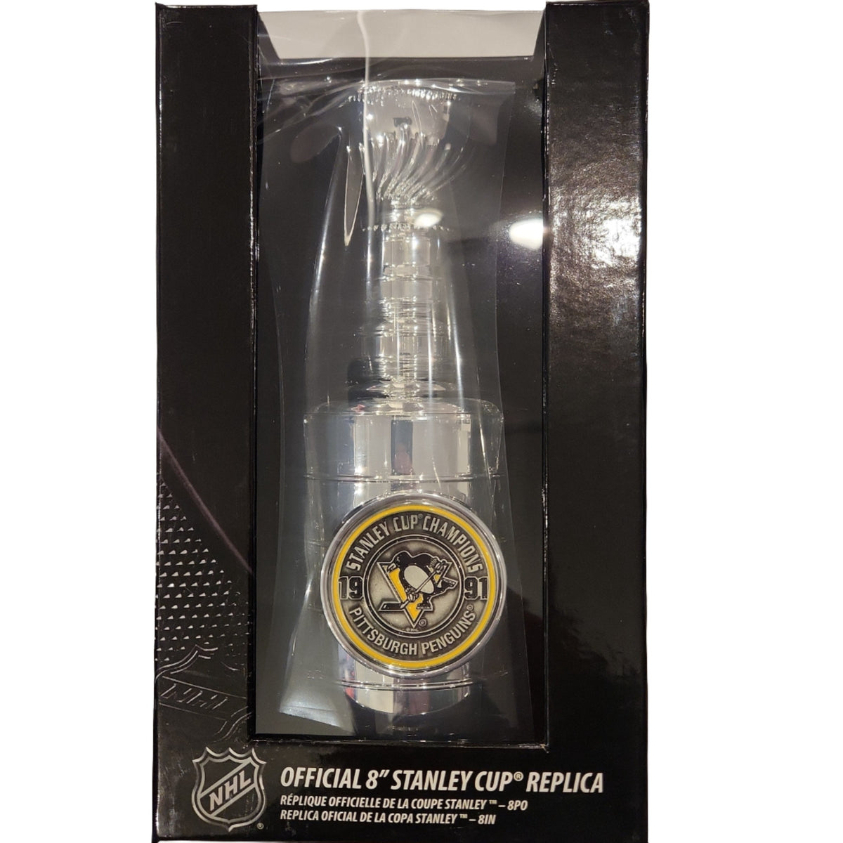 Pittsburgh Penguins NHL TSV 1991 Stanley Cup Champions 8" Replica Trophy product image 1, provided for visual reference and