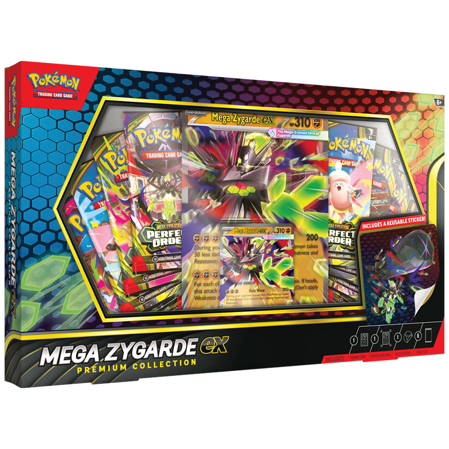 Pokémon TCG Mega Evolution Mega Zygarde Ex Premium Collection Box product image 1, provided for visual reference and product