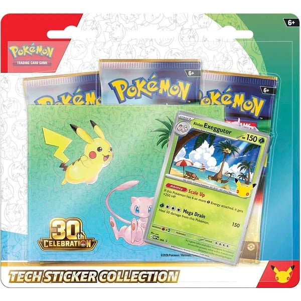 Pokémon TCG 30th Celebration Tech Sticker Collection Assortment Box product image 5, provided for visual reference and