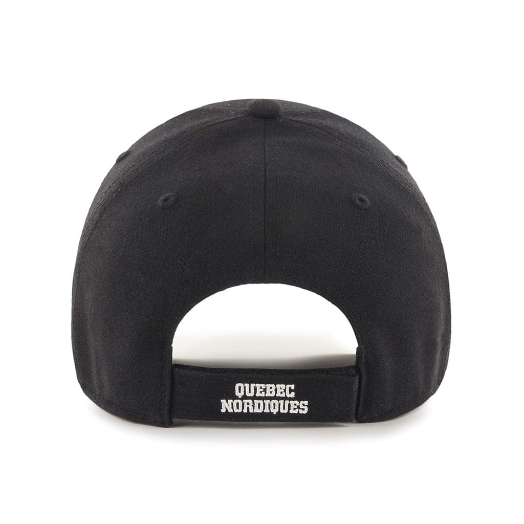 Quebec Nordiques NHL 47 Brand Men Black/White MVP Adjustable Hat product image 2, provided for visual reference and product
