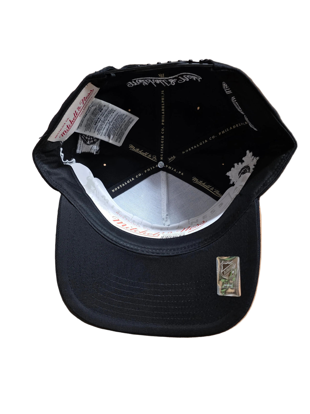Montreal Canadiens Mitchell & Ness Men Black Moonlight Pro Pinch Fit A-Frame Snapback Hat product image 7, provided for