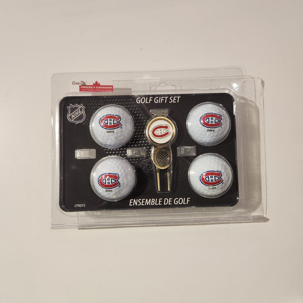 Montreal Canadiens NHL 4 Ball & Divot Tool Gift Set product image 3, provided for visual reference and product detail review