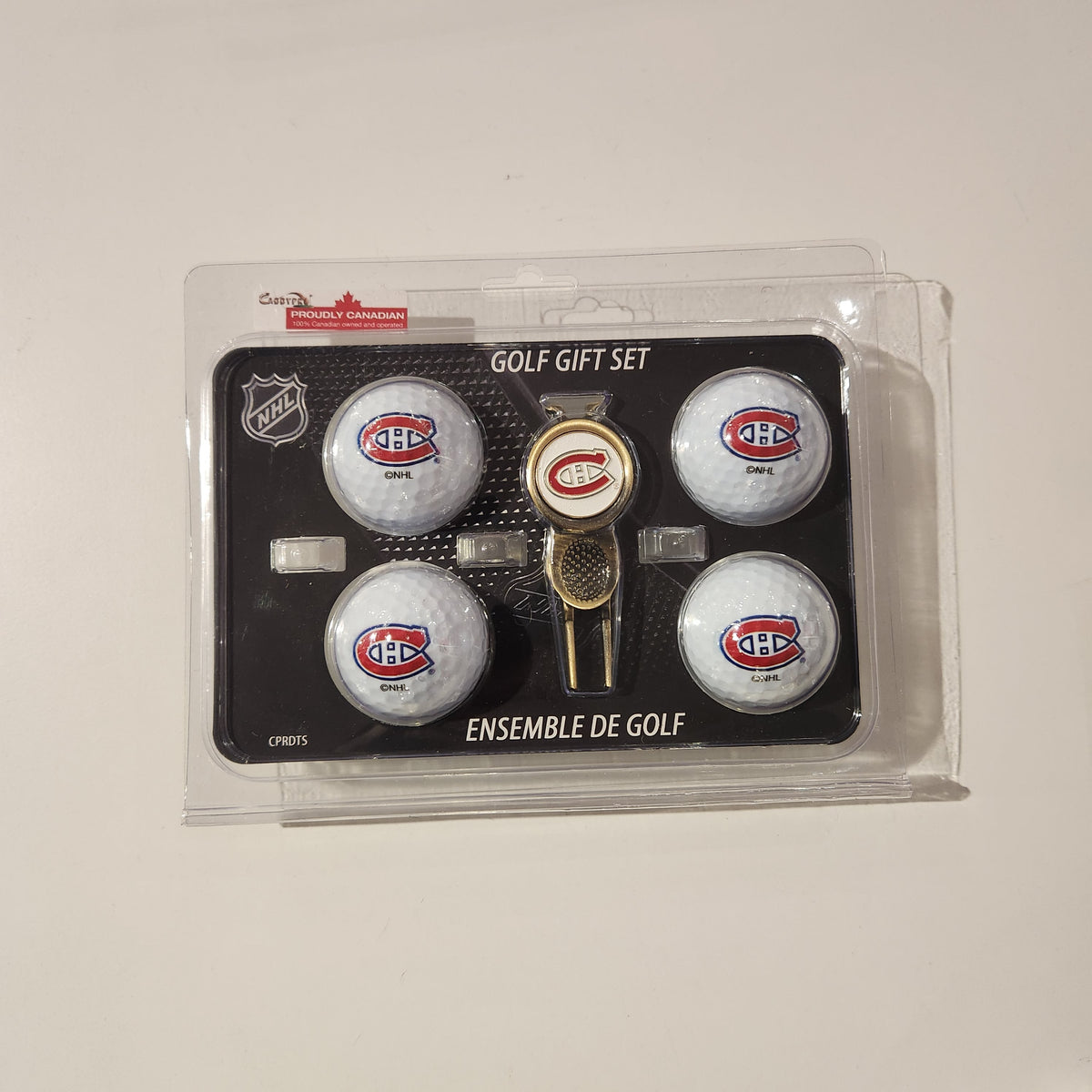 Montreal Canadiens NHL 4 Ball & Divot Tool Gift Set product image 3, provided for visual reference and product detail review