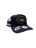 Montreal Canadiens Mitchell & Ness Men Black Moonlight Pro Pinch Fit A-Frame Snapback Hat product image 1, provided for