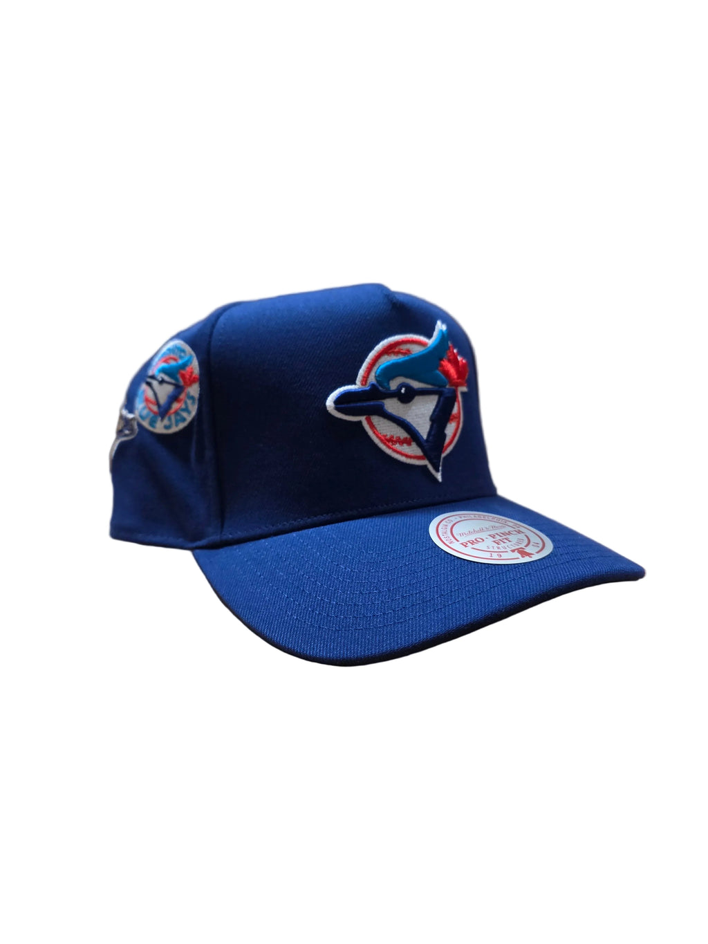 Toronto Blue Jays MLB Mitchell & Ness Men Royal Historical Pro Pinch Fit Snapback Hat product image 5, provided for visual
