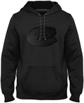 Montreal Canadiens NHL Bulletin Men Black on Black Twill Logo Hoodie product image 1, provided for visual reference and