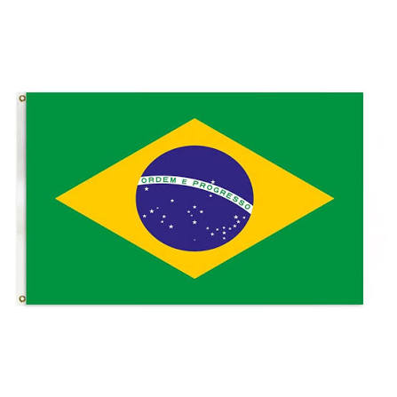 Brazil 3'x5' Country Wall Flag product image 1, provided for visual reference and product detail review